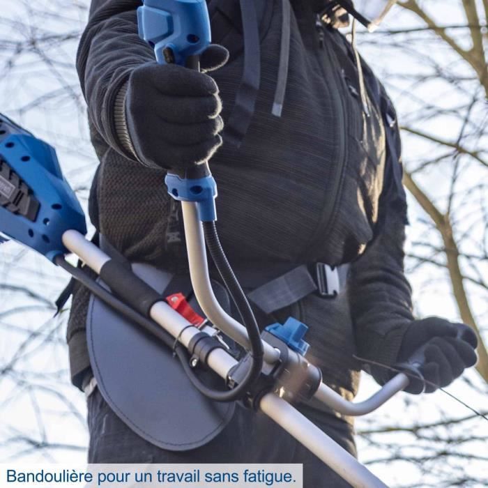 Débroussailleuse sans fil SCHEPPACH BC-BCH380/40-X SET L2 - Coupe 38 mm - 2 batteries 20V 4Ah IXES + chargeur double