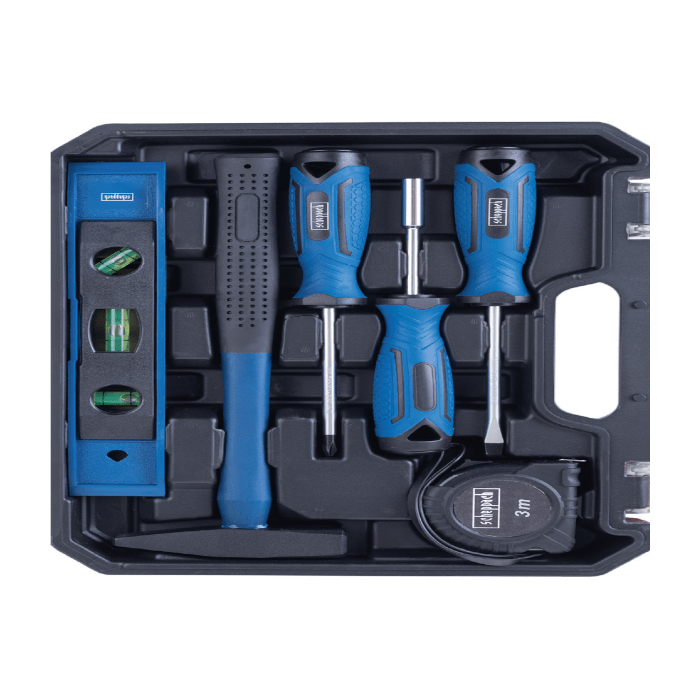 Mallette a outils SCHEPPACH - WZK49 - 50 pieces - Outils en acier chrome vanadium - Mallette en plastique