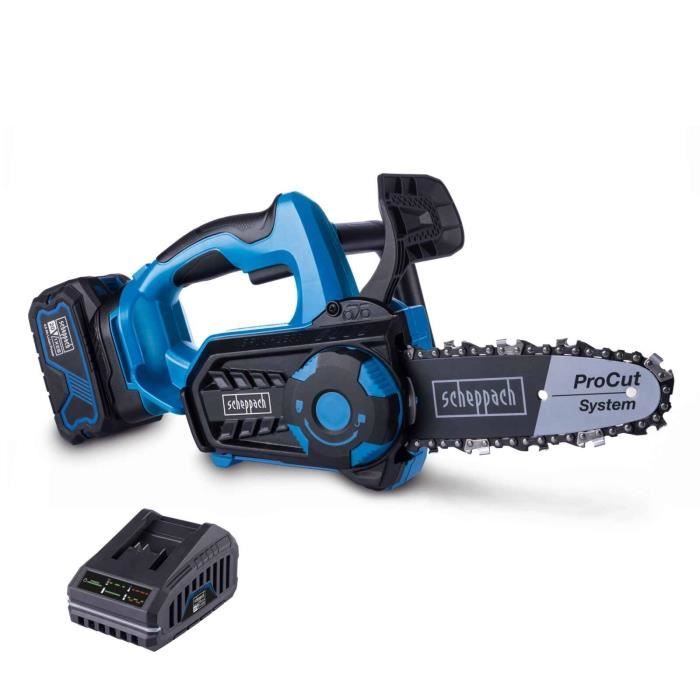 Tronçonneuse sans fil SCHEPPACH BC-TCS200-X - SET L - 20cm - Batterie 4Ah + 1 chargeur 2.4A