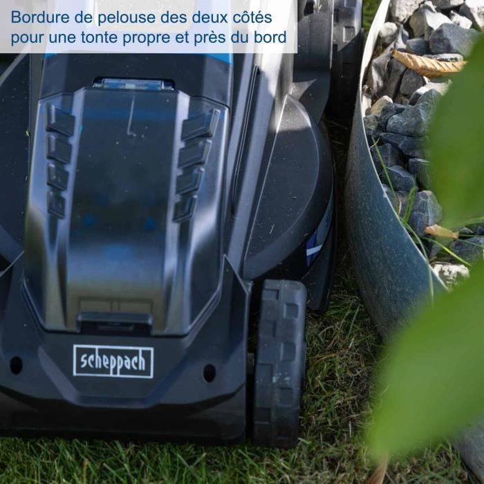 Pack tondeuse BC-MP320-X 32 cm + Coupe bordure C-LT300-X 2 en 1 - SCHEPPACH 20V IXES + 2 batteries 4ah + chargeur