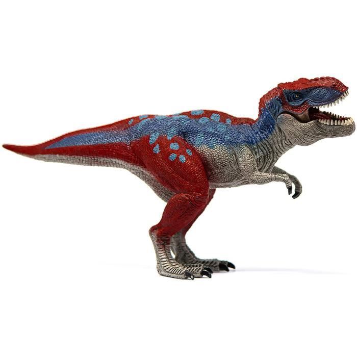 Figurine Tyrannosaure Rex bleu, Schleich 72155 Dinosaurs, Taille 28 cm, Des 3 ans