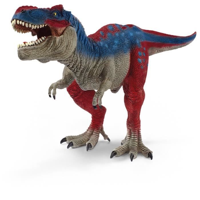 Figurine Tyrannosaure Rex bleu, Schleich 72155 Dinosaurs, Taille 28 cm, Des 3 ans