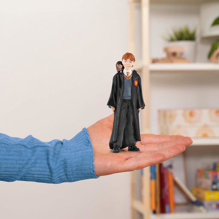 Ron et croûtard, Figurine de l'univers Harry Potter, pour enfants des 6 ans, 4 x 2 x 10 cm - schleich 42634 WIZARDING WORLD