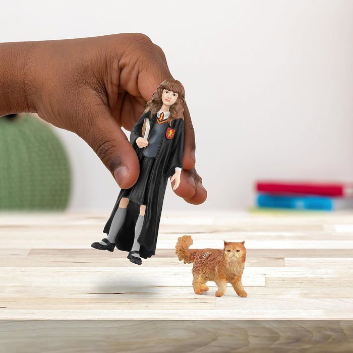 Figurine Hermione et Pattenrond, Harry Potter, pour enfants des 6 ans, Schleich 42635 Harry Potter, Univers WIZARDING WORLD