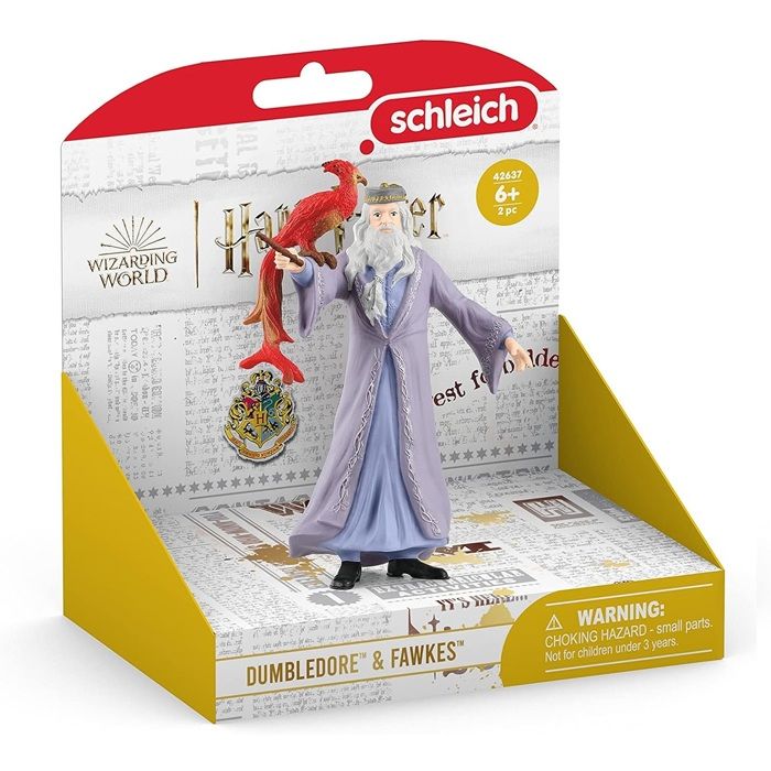Figurine Dumbledore et Fumseck, Harry Potter, pour enfants des 6 ans, Schleich 42637 Harry Potter, Univers WIZARDING WORLD
