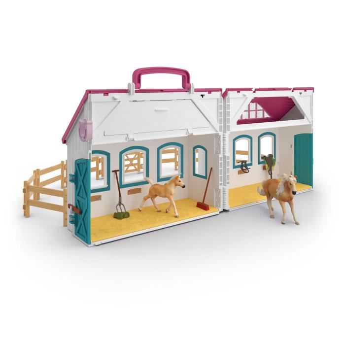 Coffret Écurie Transportable SCHLEICH 42703 Horse Club, Des 4 ans