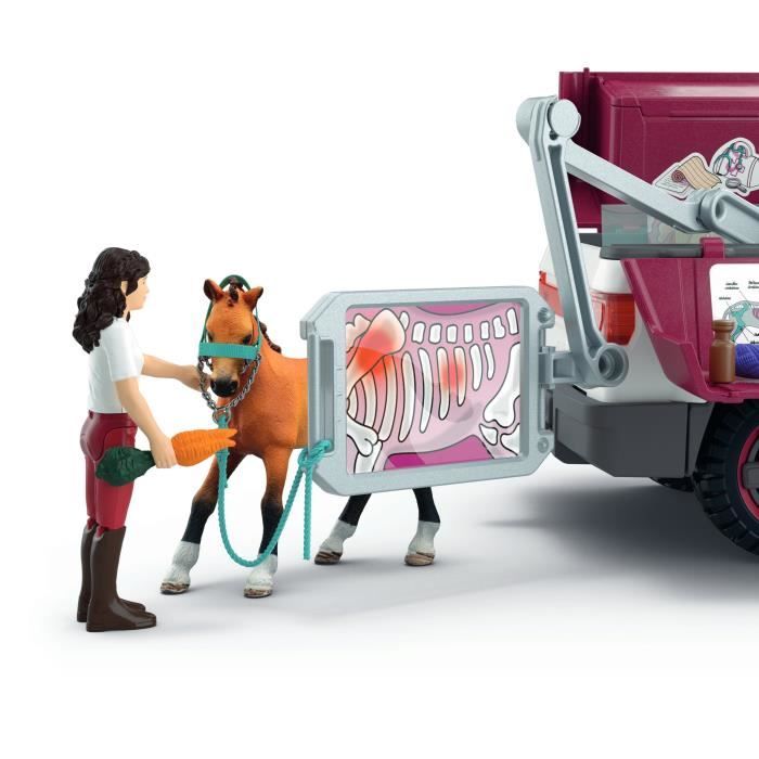 Coffret Vétérinaire mobile avec remorque, SCHLEICH 42704 Horse Club