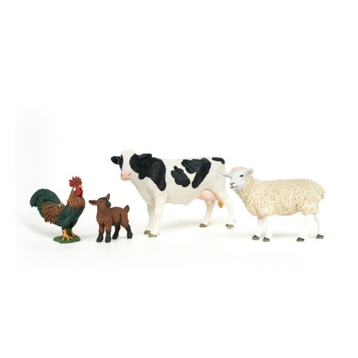 Figurines Mes Premiers Animaux de la Ferme, Coffret de 4 animaux, SCHLEICH 42729 Farm World, des 5 ans