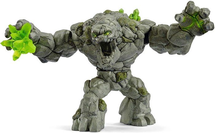 Monstre de pierre, jouet monstre durable et détaillé avec bras mobiles et torse rotatif, jouet fantastique pour enfants des 7 ans -