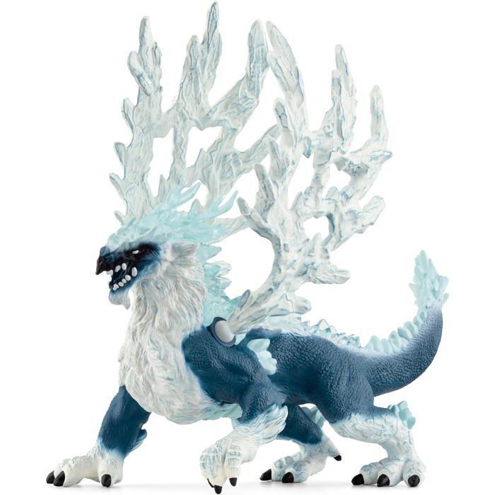 Dragon de glace, Figurine fantastique, pour enfants des 7 ans, figurine, 19 x 22 x 13 cm - schleich 70790 ELDRADOR