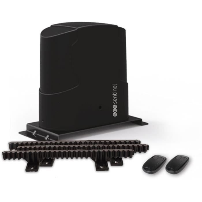 Kit moteur de portail coulissant - SCS SENTINEL - SimplyOpen 3 - A crémailleres - Jusqu'a 400 kg et 5 metres max