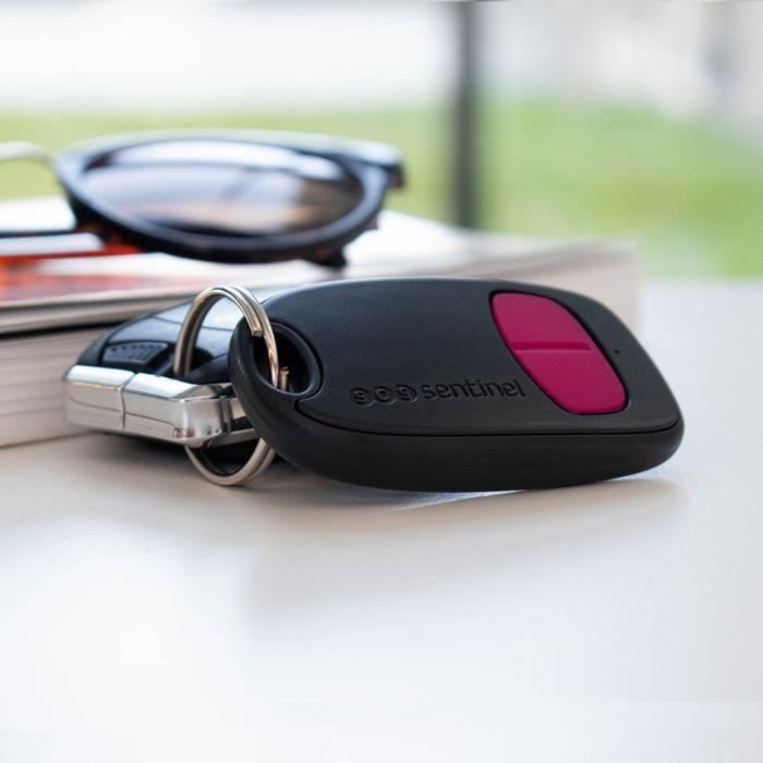 TÈlÈcommande 2 canaux - SCS SENTINEL - SimplyControl - Fuchsia, portÈe 40m, frÈquence 433.92 MHz, pile lithium CR2032 incluse