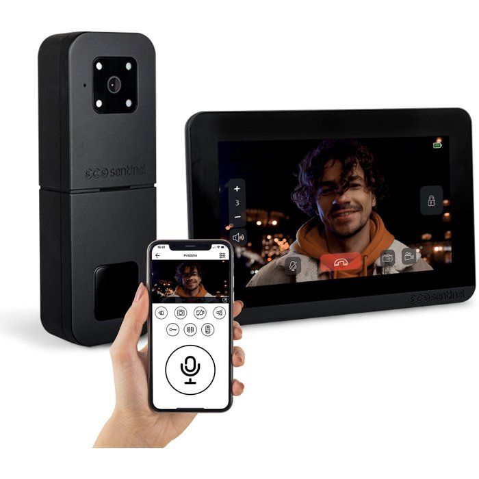 Interphone vidéo sans fil & connecté - SCS SENTINEL - HeyView Smart Air - 7'' - 128 Mo - 868 MHz