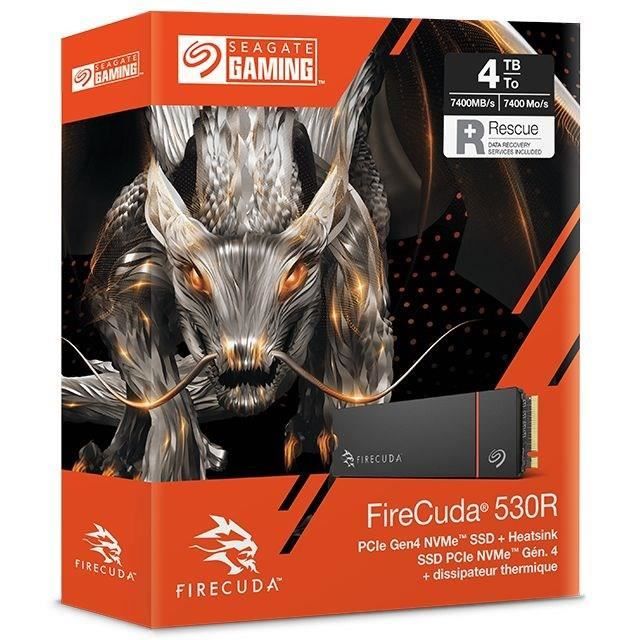 SSD interne - SEAGATE - FireCuda 530R - 1 To - PCIe 4.0 x4 - Dissipateur thermique intégré