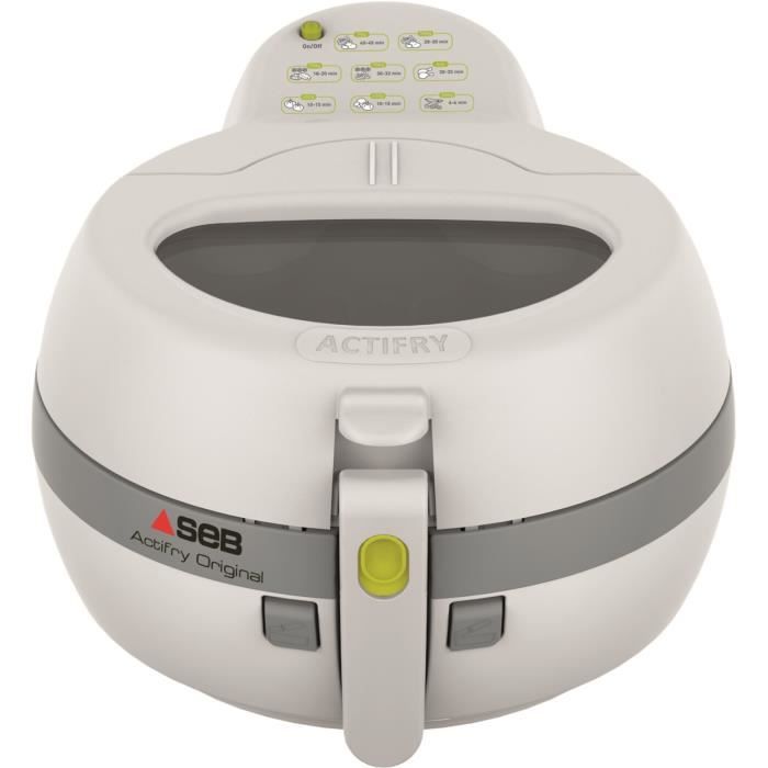 SEB ActiFry Original Friteuse sans huile, Cuve amovible 1 kg, 3 % de matiere grasse, Cuisson saine, Air Fryer Blanche FZ712100