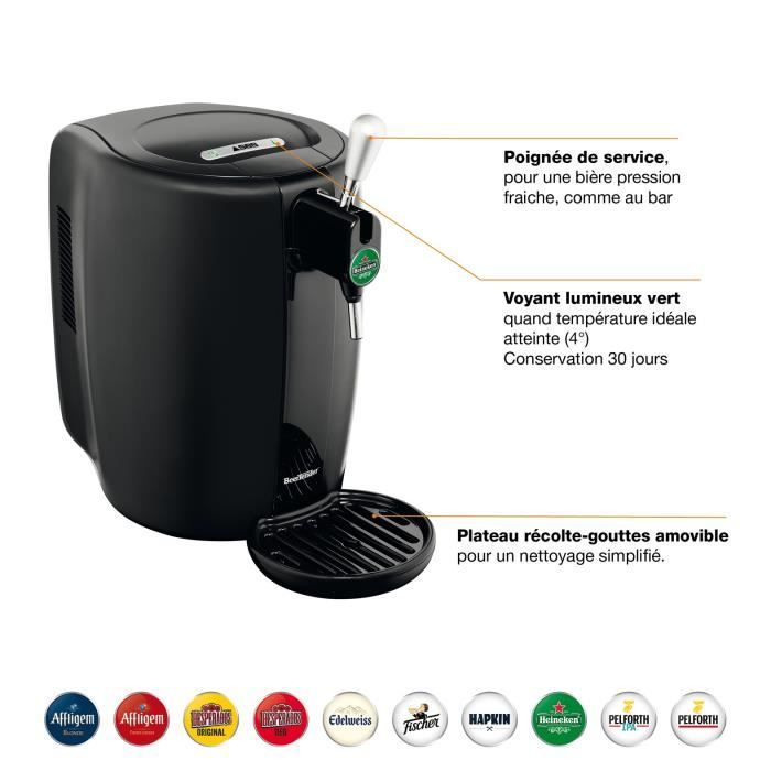 KRUPS Beertender Machine a biere pression, Compatible f˚ts de 5L, TempÈrature parfaite VB310810