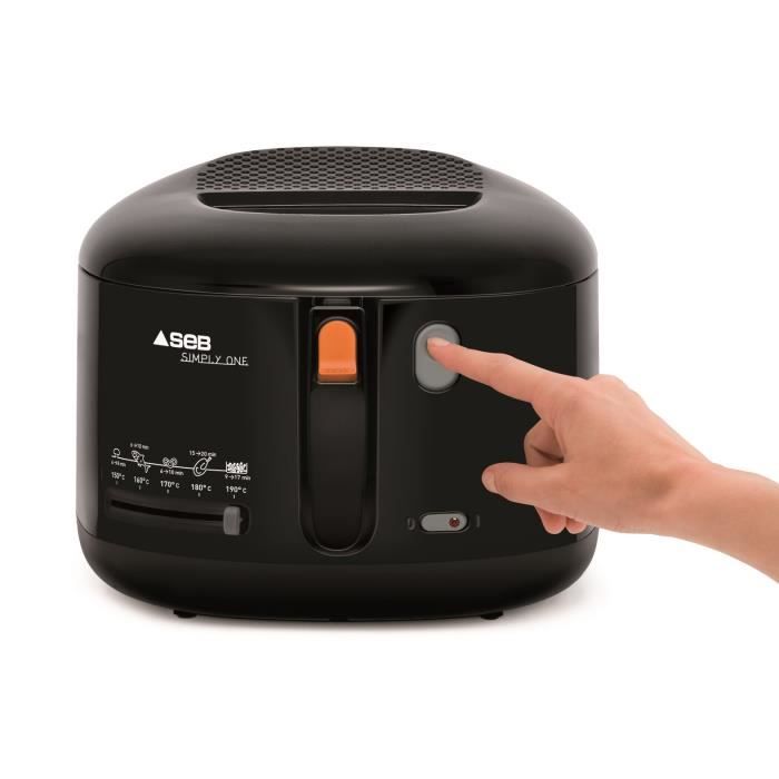 SEB Friteuse a huile, 1.2 kg de frites, Parois froides, Compacte, Hublot de contrÙle, Simply One FF160800