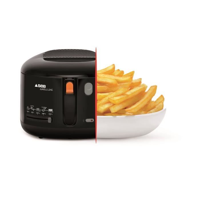 SEB Friteuse a huile, 1.2 kg de frites, Parois froides, Compacte, Hublot de contrÙle, Simply One FF160800