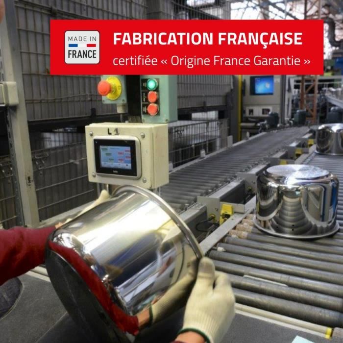 SEB Cocotte-minute inox 9L, Autocuiseur, Induction, SÈcuritÈ 5 points, FabriquÈ en France, ClipsoMinut' Day by Day P4624927