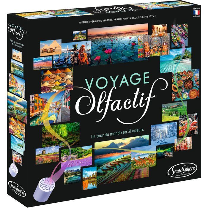 Jeu de société - SENTOSPHERE - Voyage Olfactif - Faire le tour du monde en 31 odeurs - Des 8 ans
