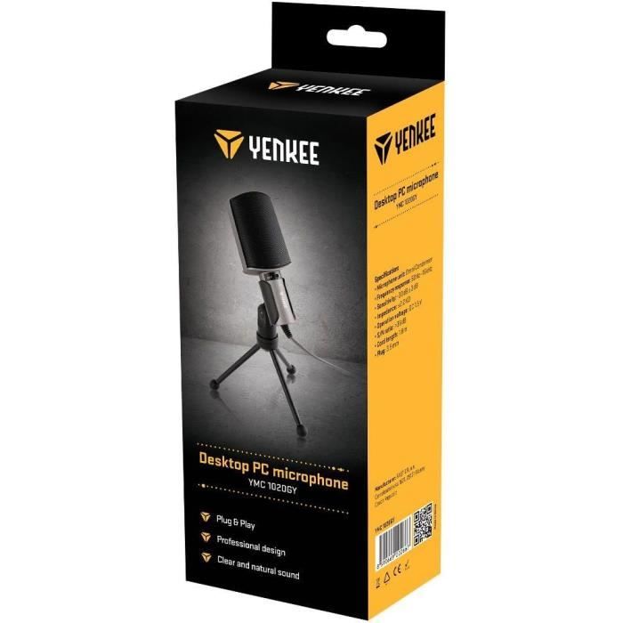 Microphone pour PC de bureau - YENKEE - YMC 1020GY