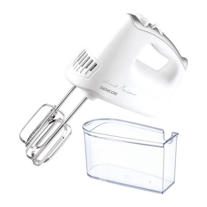 Batteur a main - SENCOR - SHM 5206WH-EUE3 - 500W - 5 niveaux de vitesse - Fonction turbo