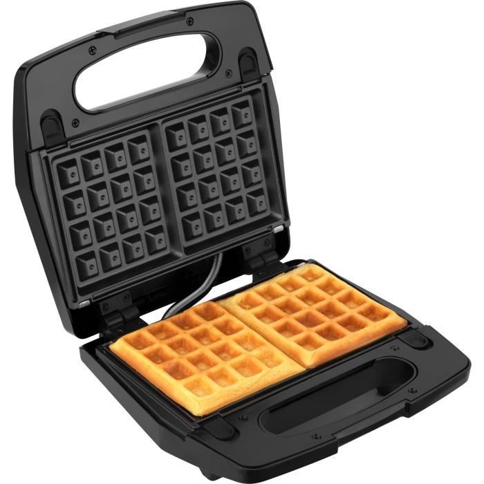 Appareil a croque-monsieur 3 en 1 - SENCOR - SSM 9410SS - 700 W - 3 plaques - BoÓtier CoolTouch - Argent