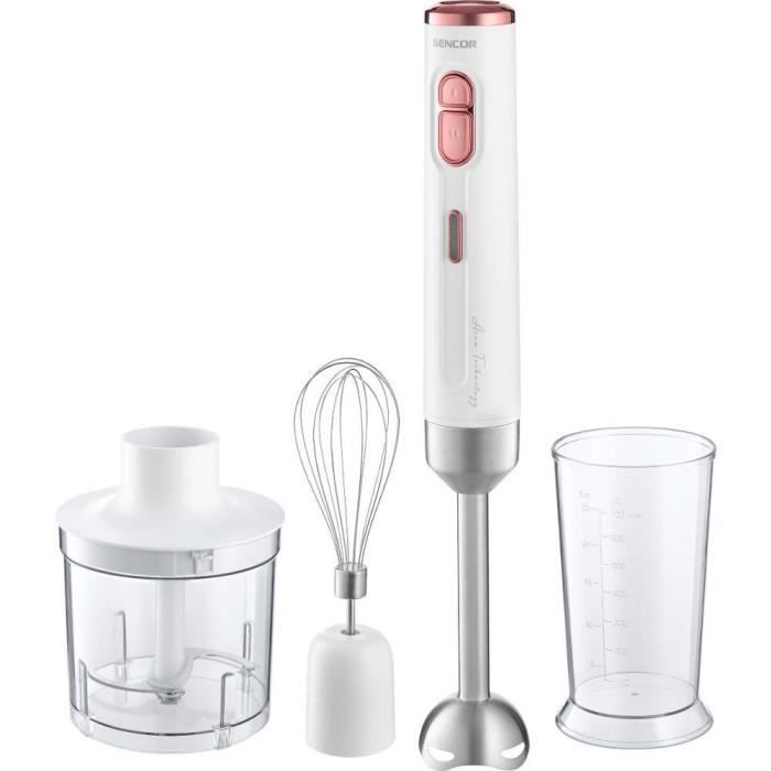 Mixeur a main - SENCOR - SHB9000WH - Puissance électrique: Batterie - Couleur: Rose - Capacité: 700L