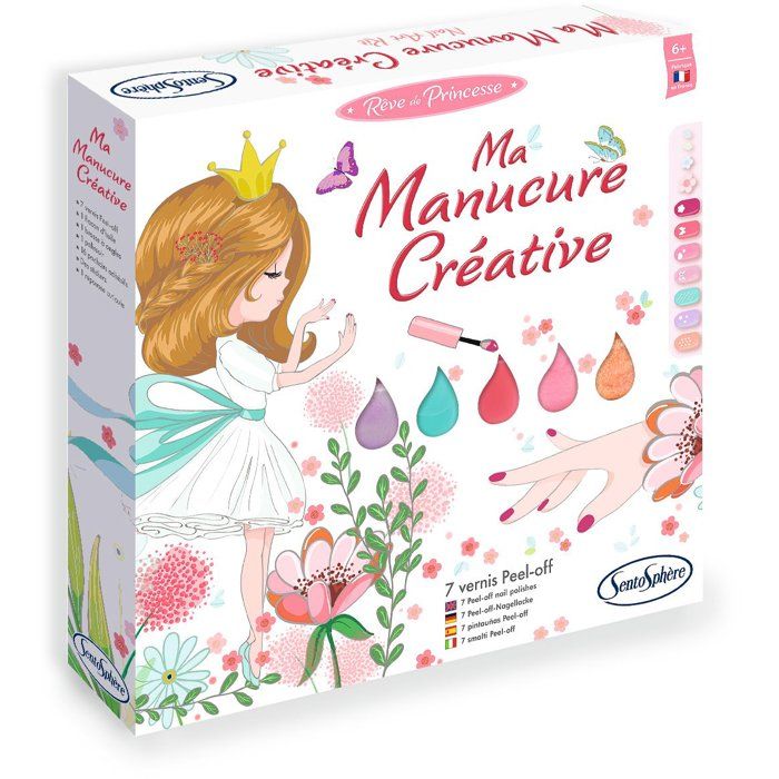 Ma manucure créative - SENTOSPHERE - Reve de Princesse - 7 couleurs de manucure - Des 6 ans