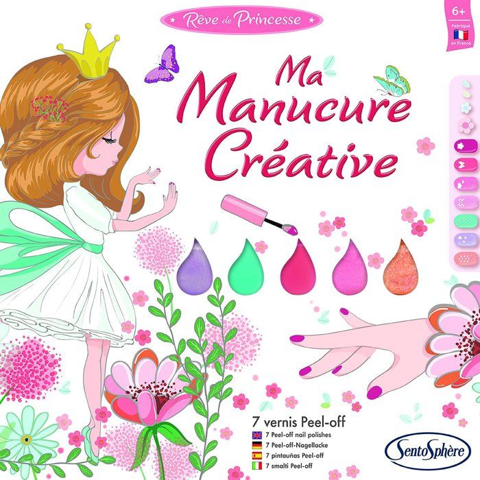 Ma manucure créative - SENTOSPHERE - Reve de Princesse - 7 couleurs de manucure - Des 6 ans