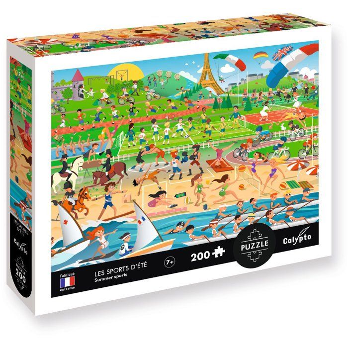 Puzzle - SENTOSPHERE - Calypto - 200 pieces - Les Sports d'été - Des 7 ans
