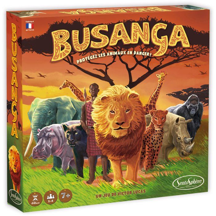 Jeu de société - SENTOSPHERE - Busunga - Sauve les 8 especes en voie de disparition - Des 7 ans