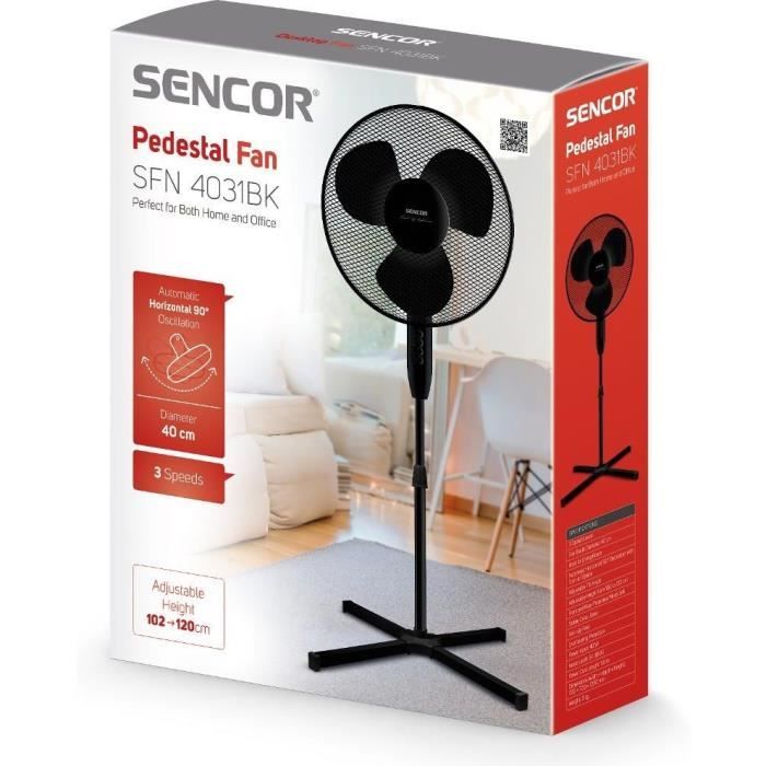 Ventilateur sur pied - Sencor - SFN 4031BK