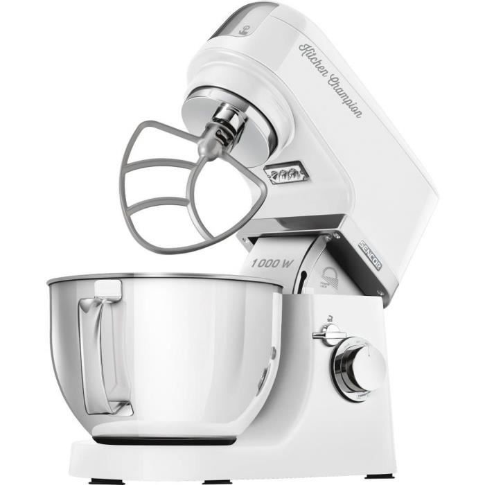 Robot pâtissier Sencor Kitchen Champion STM 6350WH - 1000 Watt - Blanc - 8 présélections - Bol 4.5L