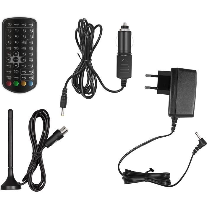 Lecteur DVD/TV portable - SENCOR - SPV 7926T - Ecran 9 - Port USB et lecteur carte SD - Noir