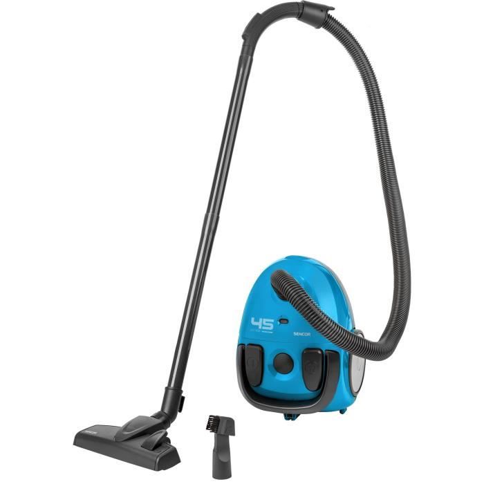 Aspirateur traÓneau avec sac - SENCOR - SVC 45BL-EUE3 - Moteur ECO 850 W - 79 dBA - 1,5 L - Bleu