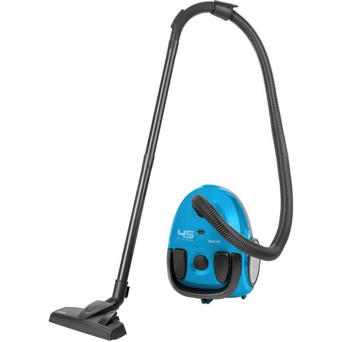 Aspirateur traÓneau avec sac - SENCOR - SVC 45BL-EUE3 - Moteur ECO 850 W - 79 dBA - 1,5 L - Bleu