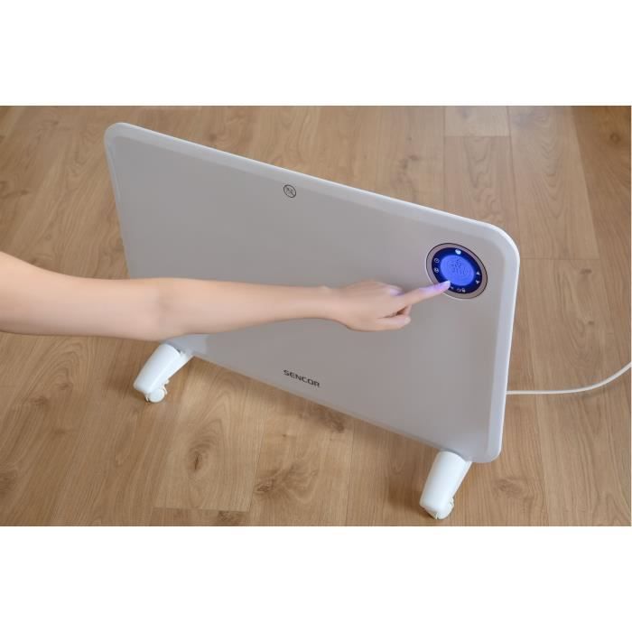 Convecteur électrique - SENCOR - SCF 3200WH - 1500 W - 2 niveaux de chauffage - Blanc