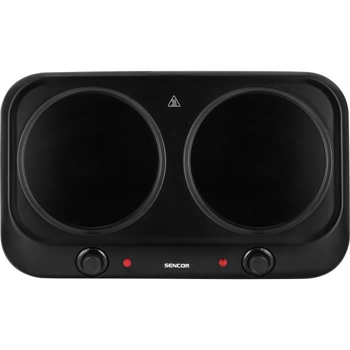 Plaque de cuisson infrarouge - SENCOR - SCP 2263BK - 2400 W - 2 foyers - Noir