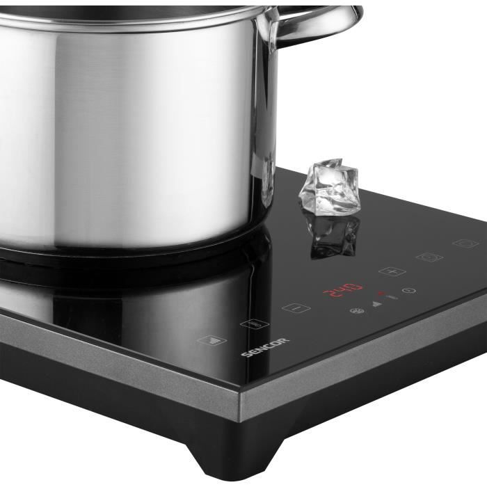 Plaque de cuisson a induction - SENCOR - SCP 3601GY - 2000 W - 1 foyer - Noir