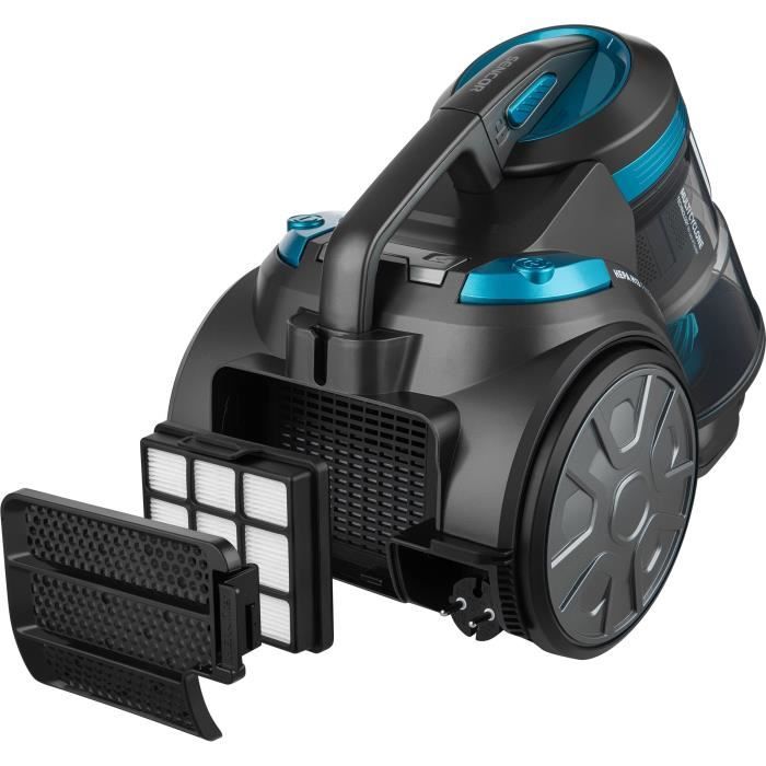 Aspirateur traineau sans sac - SENCOR SVC 1086TQ - 700 W - 78 dB - 3,5 L - Noir / Bleu
