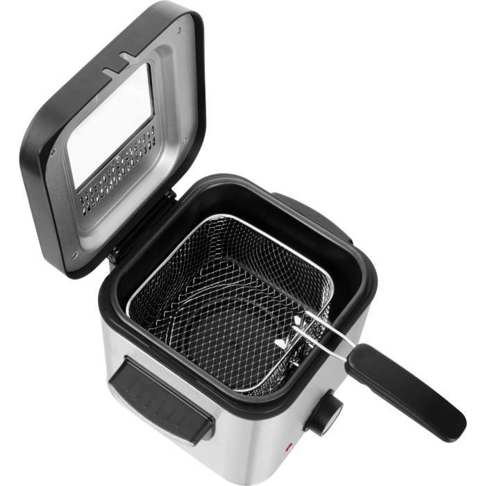 Friteuse - SENCOR - SFR 6200SS - 900 W - 1,5 L - Noir / Acier inoxydable
