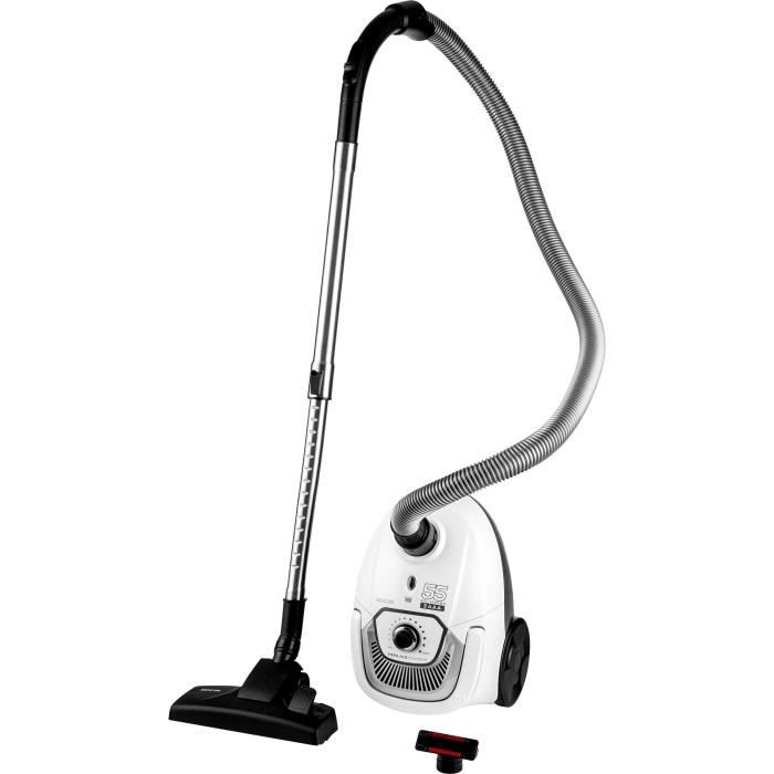 Aspirateur traÓneau avec sac - SENCOR - SVC 5500WH - Moteur ECO 700 W - 75 dBA - 2 L - Filtre HEPA H13 - Blanc