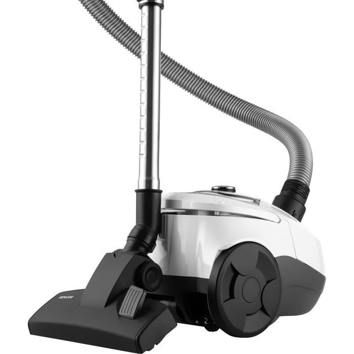 Aspirateur traÓneau avec sac - SENCOR - SVC 5500WH - Moteur ECO 700 W - 75 dBA - 2 L - Filtre HEPA H13 - Blanc