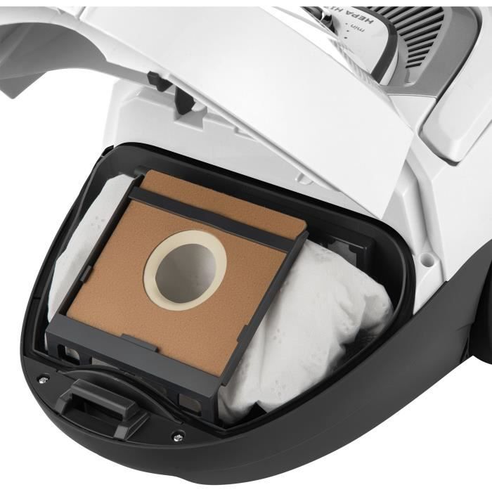 Aspirateur traÓneau avec sac - SENCOR - SVC 5500WH - Moteur ECO 700 W - 75 dBA - 2 L - Filtre HEPA H13 - Blanc