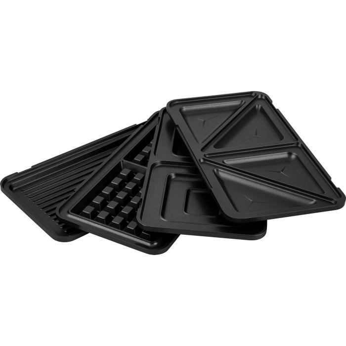 Appareil a croque-monsieur 4 en 1 - SENCOR - SSM 9940SS - 900 W - 4 plaques - BoÓtier CoolTouch - Argent