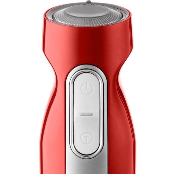 Mixeur plongeant - SENCOR - SHB 4464RD - 800W - Rouge - Avec accessoires
