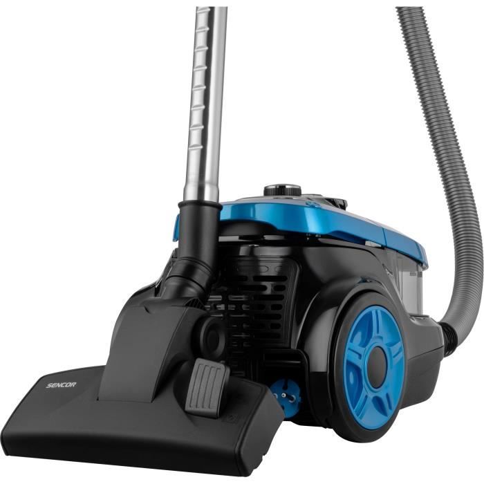 Aspirateur traineau sans sac - SENCOR - SVC-1035TQ - 750 W - 75 dB - 1 L - Noir / Bleu