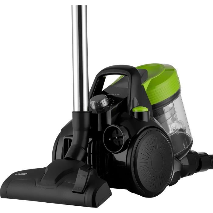 Aspirateur traineau sans sac - SENCOR SVC 1025GR - 700 W - 78 dB - 2 L - Noir / Vert