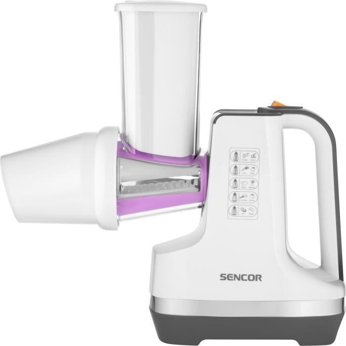 Découpe légumes et sorbétiere - SENCOR - SSG 4500WH - 150 W - 6 accessoires - Blanc